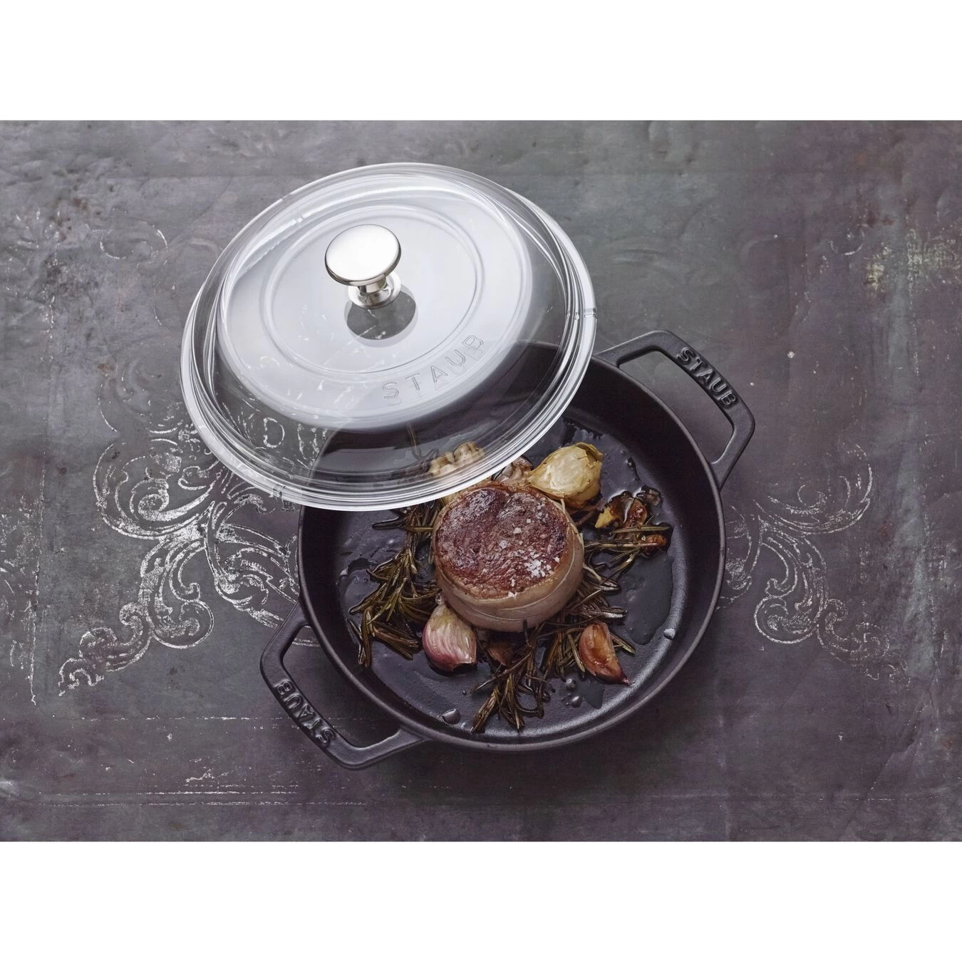 Staub Gewölbter Glasdeckel 20 Cm, Glas 2 Staub Gewölbter Glasdeckel 20 Cm, Glas – Bild 2