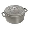 Staub Cocotte 24 Cm, Rund, Graphit-Grau, Gusseisen