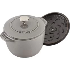 Staub Reis-Cocotte 16 Cm, Rund, Graphit-Grau, Gusseisen -Zwilling Store 11721 618 5