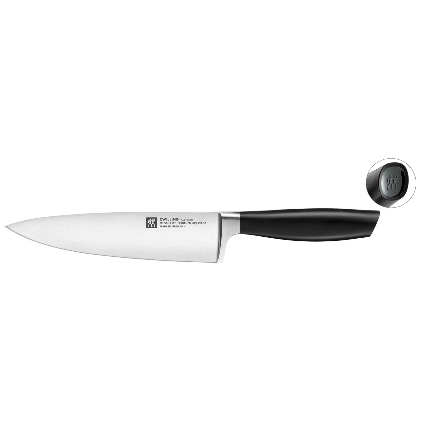 Zwilling Kochmesser 20 Cm, Schwarz 1 Zwilling Kochmesser 20 Cm, Schwarz