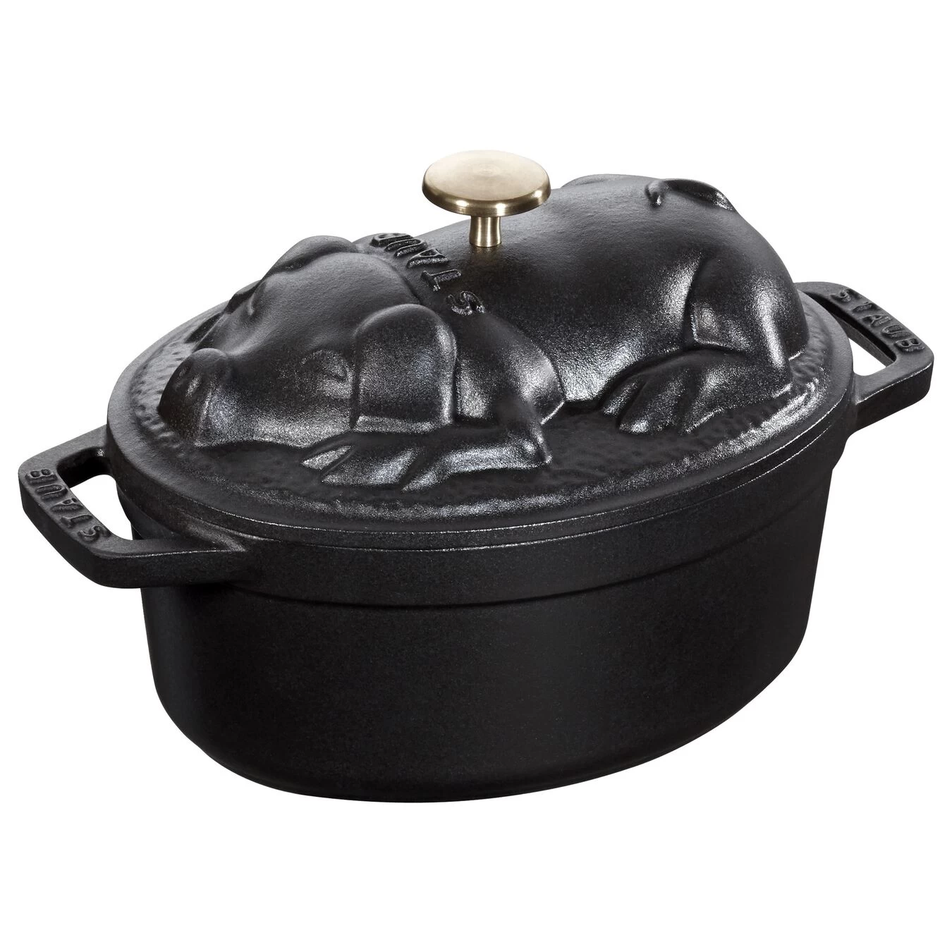 Staub Cocotte 17 Cm, Oval, Schwarz, Gusseisen 2 Staub Cocotte 17 Cm, Oval, Schwarz, Gusseisen – Bild 2