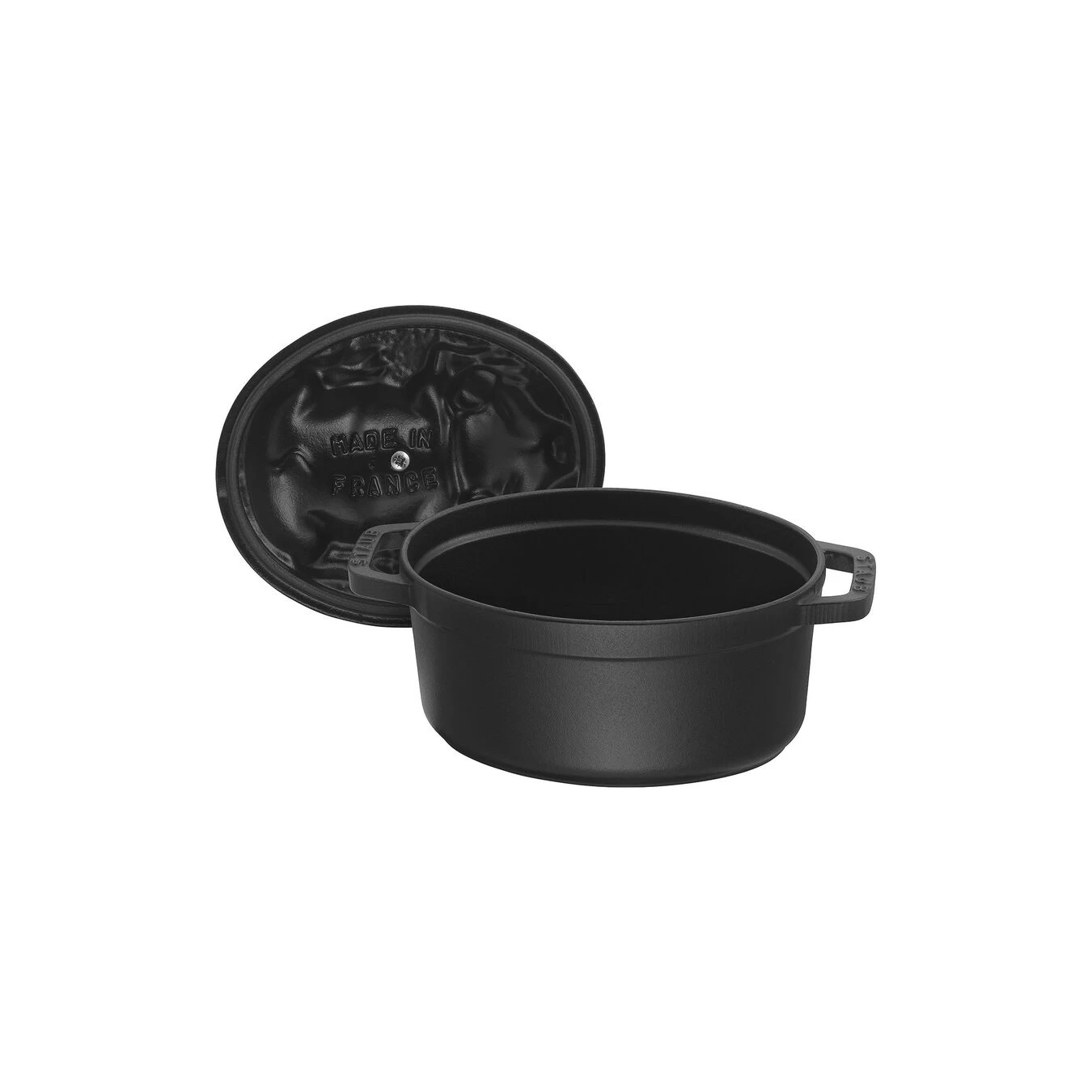 Staub Cocotte 17 Cm, Oval, Schwarz, Gusseisen 6 Staub Cocotte 17 Cm, Oval, Schwarz, Gusseisen – Bild 6