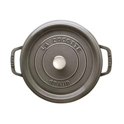 Staub Cocotte 24 Cm, Rund, Graphit-Grau, Gusseisen -Zwilling Store 40500 246 0 5