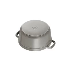 Staub Cocotte 24 Cm, Rund, Graphit-Grau, Gusseisen -Zwilling Store 40500 246 0 6