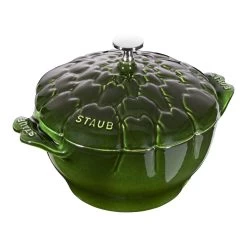 Staub Cocotte 22 Cm, Artischocke, Basilikum-Grün, Gusseisen