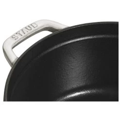 Staub Cocotte 24 Cm, Rund, Weisser Trüffel, Gusseisen -Zwilling Store 40501 412 0 5