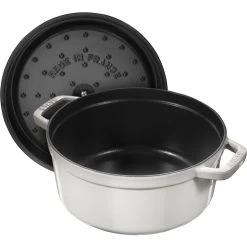 Staub Cocotte 22 Cm, Rund, Weisser Trüffel, Gusseisen -Zwilling Store 40501411 1