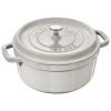 Staub Cocotte 26 Cm, Rund, Weisser Trüffel, Gusseisen