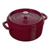 Staub Cocotte 26 Cm, Rund, Bordeaux, Gusseisen