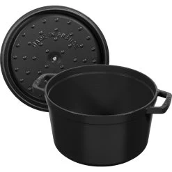 Staub Cocotte Tief 24 Cm, Rund, Schwarz, Gusseisen -Zwilling Store 40502285 5