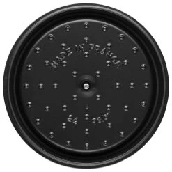 Staub Cocotte Tief 24 Cm, Rund, Schwarz, Gusseisen -Zwilling Store 40502285 6