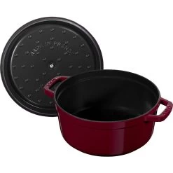 Staub Cocotte 24 Cm, Rund, Bordeaux, Gusseisen 10 Staub Cocotte 24 Cm, Rund, Bordeaux, Gusseisen -Zwilling Store 40502294 5