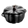 Staub Cocotte 12 Cm, Kürbis, Schwarz, Keramik