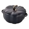 Staub Cocotte 15 Cm, Kürbis, Schwarz, Keramik