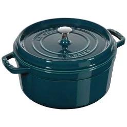 Staub Cocotte 26 Cm, Rund, La-Mer, Gusseisen
