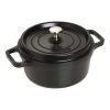 Staub Cocotte 22 Cm, Rund, Schwarz, Gusseisen