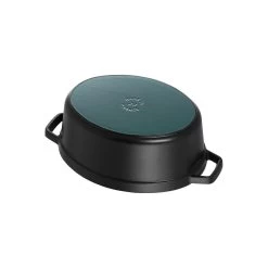 Staub Cocotte 29 Cm, Oval, Schwarz, Gusseisen -Zwilling Store 40509 315 0 5 1