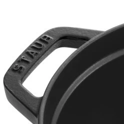 Staub Cocotte 29 Cm, Oval, Schwarz, Gusseisen -Zwilling Store 40509 315 0 6 2