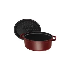 Staub Cocotte 29 Cm, Oval, Grenadine-Rot, Gusseisen -Zwilling Store 40509 364 0 5