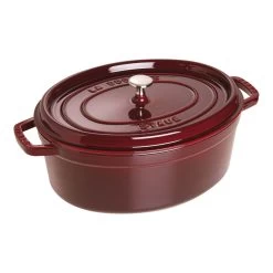 Staub Cocotte 31 Cm, Oval, Grenadine-Rot, Gusseisen