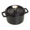 Staub Cocotte 14 Cm, Rund, Schwarz, Gusseisen
