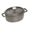Staub Cocotte 17 Cm, Oval, Graphit-Grau, Gusseisen