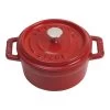 Staub Mini Cocotte 10 Cm, Rund, Kirsch-Rot, Gusseisen