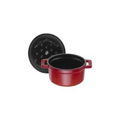 Staub Mini Cocotte 10 Cm, Rund, Kirsch-Rot, Gusseisen -Zwilling Store 40509 799 0 5
