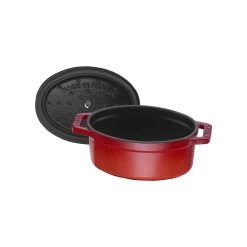 Staub Mini Cocotte 11 Cm, Oval, Kirsch-Rot, Gusseisen -Zwilling Store 40509 807 0 5