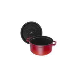 Staub Cocotte 18 Cm, Rund, Kirsch-Rot, Gusseisen -Zwilling Store 40509 814 0 5