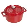 Staub Cocotte 20 Cm, Rund, Kirsch-Rot, Gusseisen