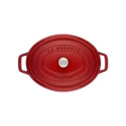 Staub Cocotte 31 Cm, Oval, Kirsch-Rot, Gusseisen -Zwilling Store 40509 830 0 2
