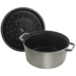 Staub Cocotte 30 Cm, Rund, Graphit-Grau, Gusseisen -Zwilling Store 40509 862 0 000000883