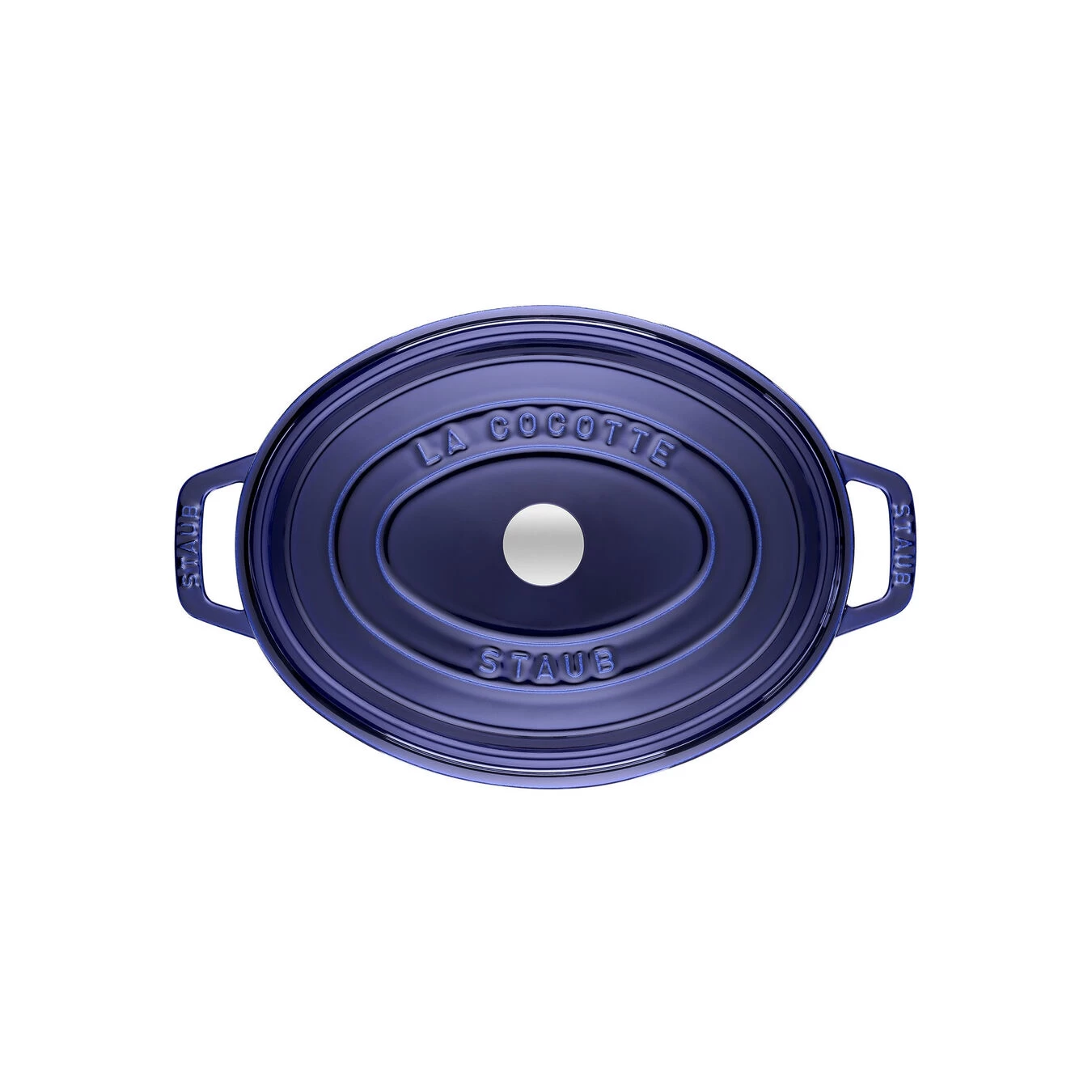 Staub Cocotte 33 Cm, Oval, Dunkelblau, Gusseisen 2 Staub Cocotte 33 Cm, Oval, Dunkelblau, Gusseisen – Bild 2