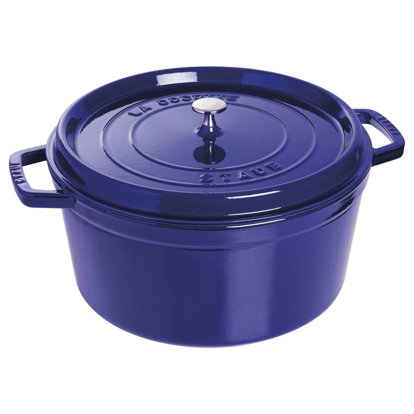 Staub Cocotte 30 Cm, Rund, Dunkelblau, Gusseisen 1 Staub Cocotte 30 Cm, Rund, Dunkelblau, Gusseisen