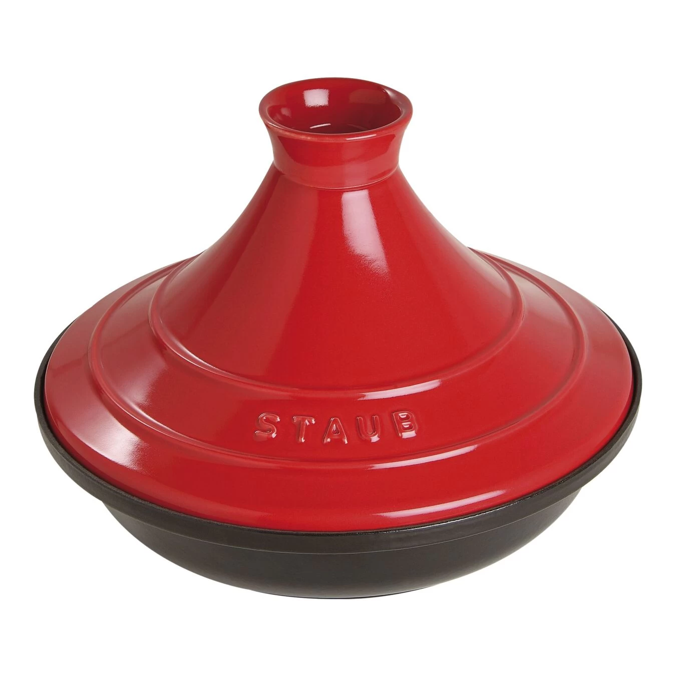 Staub Tajine 28 Cm, Gusseisen, Kirsch-Rot 1 Staub Tajine 28 Cm, Gusseisen, Kirsch-Rot