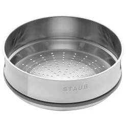 Staub Cocotte Mit Dämpfeinsatz 26 Cm, Rund, Schwarz, Gusseisen -Zwilling Store 40510 606 0 2