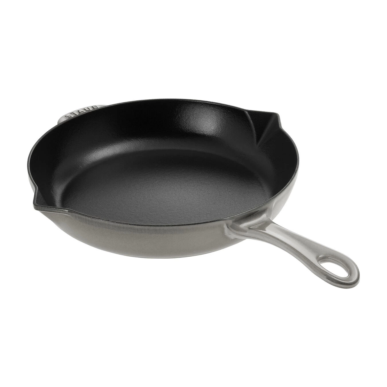 Staub Bratpfanne Mit Ausgießnase 26 Cm, Gusseisen, Graphit-Grau 2 Staub Bratpfanne Mit Ausgießnase 26 Cm, Gusseisen, Graphit-Grau – Bild 2