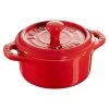 Staub Mini Cocotte 10 Cm, Rund, Kirsch-Rot, Keramik