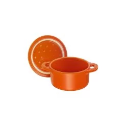 Staub Mini Cocotte 10 Cm, Rund, Orange, Keramik -Zwilling Store 40511 085 0 6