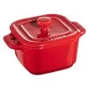 Staub XS Mini Cocotte Set 2-tlg, Quadratisch, Kirsch-Rot, Keramik