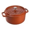 Staub Cocotte 28 Cm, Rund, Zimt, Gusseisen