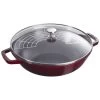 Staub Wok Mit Glasdeckel 30 Cm, Gusseisen