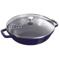 Staub Wok Mit Glasdeckel 30 Cm, Gusseisen