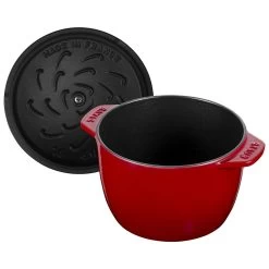 Staub Reis-Cocotte 16 Cm, Rund, Kirsch-Rot, Gusseisen -Zwilling Store 40511 828 0 4