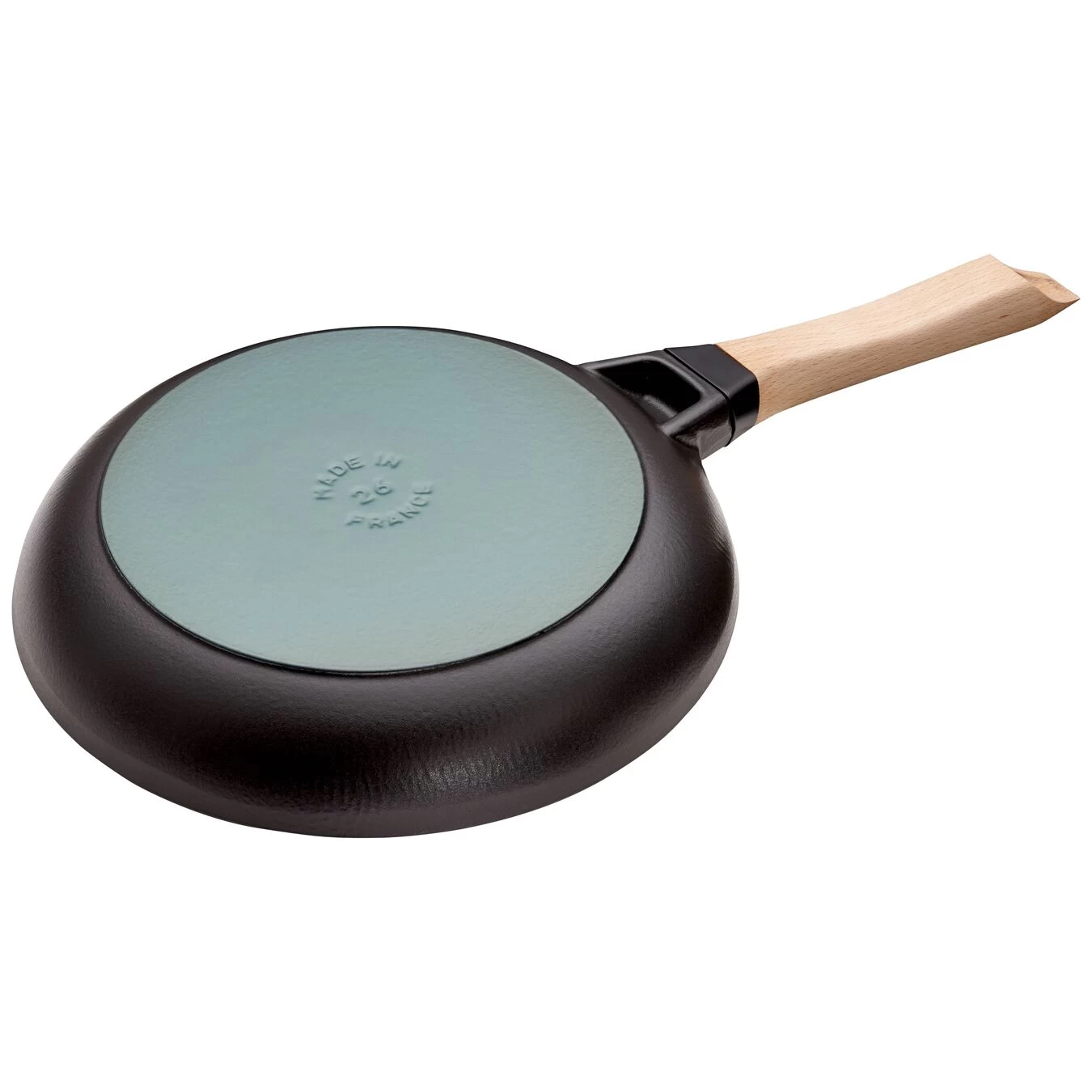 Staub Bratpfanne Mit Holzgriff 26 Cm, Gusseisen, Schwarz 2 Staub Bratpfanne Mit Holzgriff 26 Cm, Gusseisen, Schwarz – Bild 2