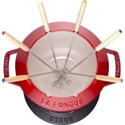 Staub Fondue Set 20 Cm, Kirsch-Rot -Zwilling Store 40511 975 0 7