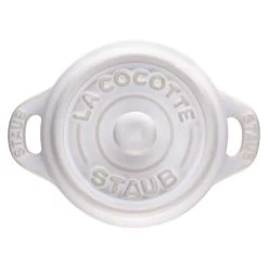 Staub Mini Cocotte 10 Cm, Rund, Elfenbein-Weiß, Keramik 10 Staub Mini Cocotte 10 Cm, Rund, Elfenbein-Weiß, Keramik -Zwilling Store 40511 997 0 1