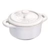 Staub Mini Cocotte 10 Cm, Rund, Elfenbein-Weiß, Keramik