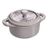 Staub Mini Cocotte 10 Cm, Rund, Antik-Grau, Keramik